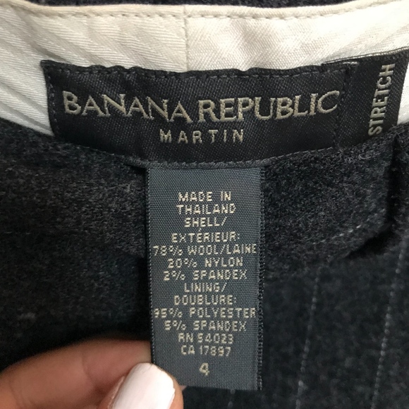 Black Line Banana Republic Wool Slacks - Picture 2 of 2